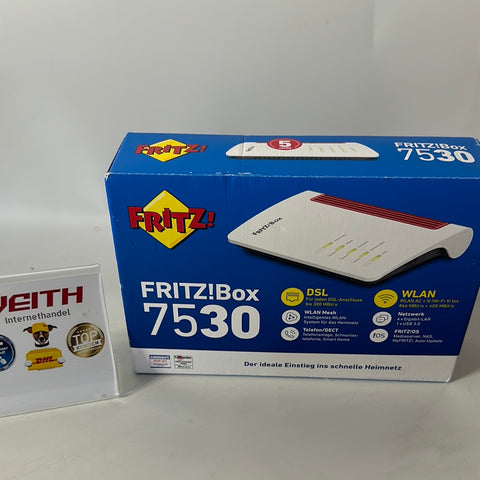 AVM FRITZ!Box 7530 WLAN AC+N Router (DSL/VDSL, 866 MBit/s NEU&OVP / Differenzbesteuert nach §25a