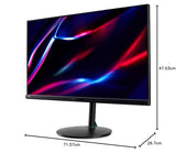 Acer Nitro XV322QKKV Gaming Monitor 31.5 Zoll (80 cm Bildschirm) 4K (UHD), 144Hz, 1ms (G2G), 0.5ms (G2G Min.), 2xHDMI 2.1, DP 1.4, höhenverstellbar, FreeSync Premium, Schwarz