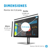 HP Z24f G3 FHD Display Monitor IPS 1920x1080@60Hz DP/HDMI/VGA 300cd