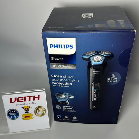 Philips Shaver Series 7000 Elektrischer Nass- und Trockenrasierer, Rotative, mit SkinIQ-Technologie (Modell S7788/59)