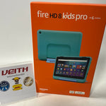 Amazon Fire HD 8 Kids Pro-Tablet (Neueste Generation), für Kinder von 6-12 J. | 3 GB RAM, 8-Zoll-HD-Bildschirm, werbefreie Inhalte, Kindersicherung, 13 Std. Akkulaufzeit, 32 GB, blaugrün (2024)