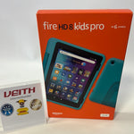 Fire HD 8 Kids Pro-Tablet Blaugrün, 8-Zoll-HD-Display, für Kinder von 6 bis 12 Jahren, 30 % schnellerer Prozessor, 13 Stunden Akkulaufzeit, kindgerechte Hülle, 32 GB (2022), blaugrün
