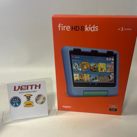 Das neue Fire HD 8 Kids-Tablet rot , 8-Zoll-HD-Display, für Kinder von 3 bis 7 Jahren, 2 Jahre Sorglos-Garantie, kindgerechte Hülle, 32 GB (2022), rot