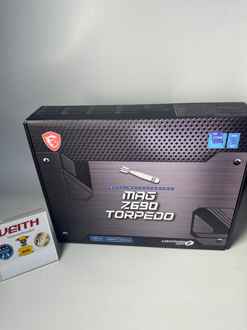 MSI MAG Z690 TORPEDO Gaming Mainboard ATX, unterstützt Intel Prozessoren der 12. Generation, LGA 1700, 16 Duet Rail VRM 70A, DDR5 Memory Boost 6400+MHz/OC, 1 x PCIe 5.0 x16, 3 x M.2 Gen4, 2.5G LAN NEU&OVP✔️ / Differenzbesteuert nach §25a