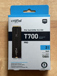 Crucial T700 2TB SSD PCIe Gen5 NVMe M.2 Interne SSD mit Premium-Kühlkörper, bis zu 12.400MB/s, Microsoft DirectStorage, PCIe 4.0 abwärtskompatibel, Solid State Drive - CT2000T700SSD5